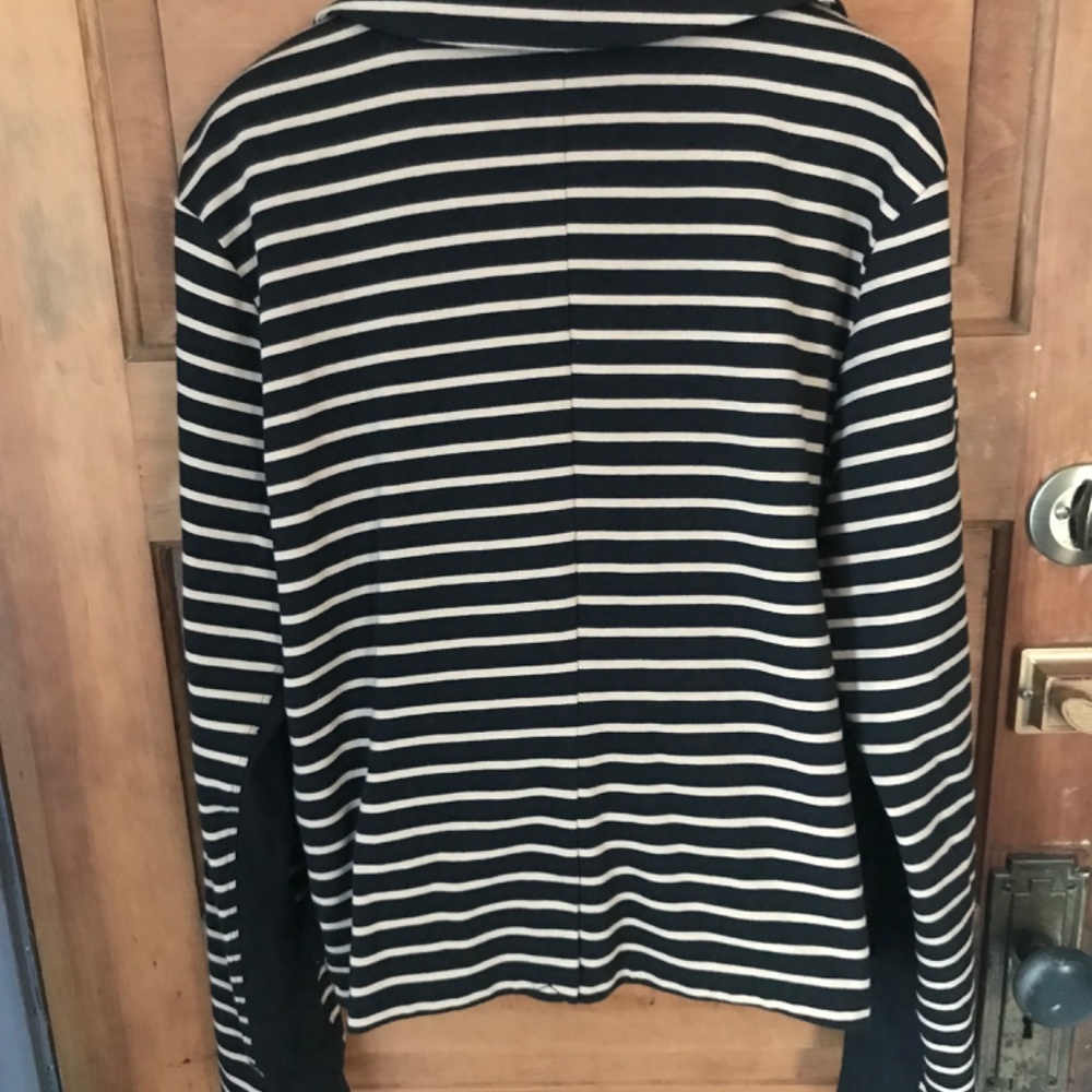 Zenergy by Chico's Open Drape Striped Knit Jacket 2 L - Picture 3 of 8